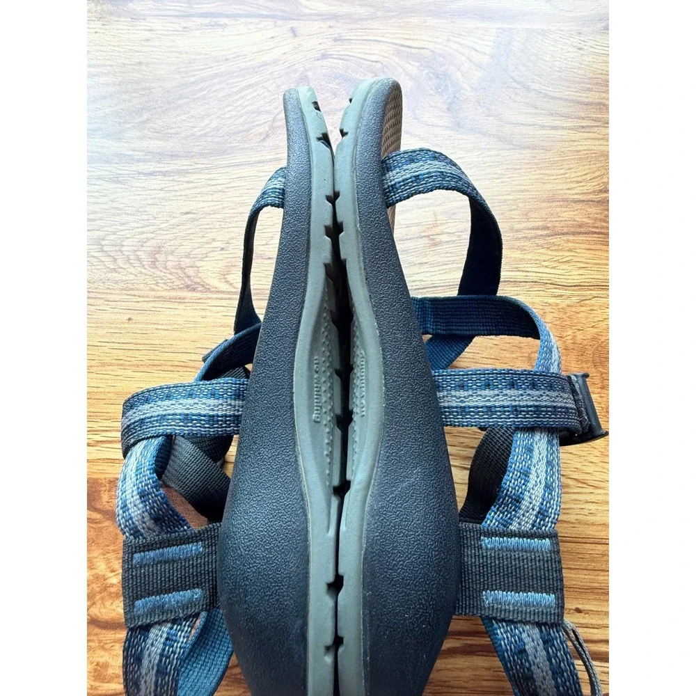 Chaco Kids Z1 Ecotread Blue Grey Patterned Sport Sandals Size 3 Big‎ Kid